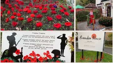Coventry Residents and local community create homemade Remembrance display